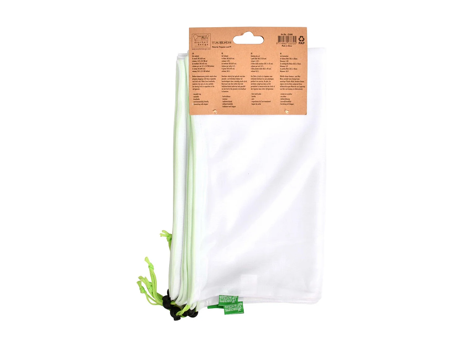 Aufbewahrungsbeutel für Frucht und Gemüse (5er-Pack)