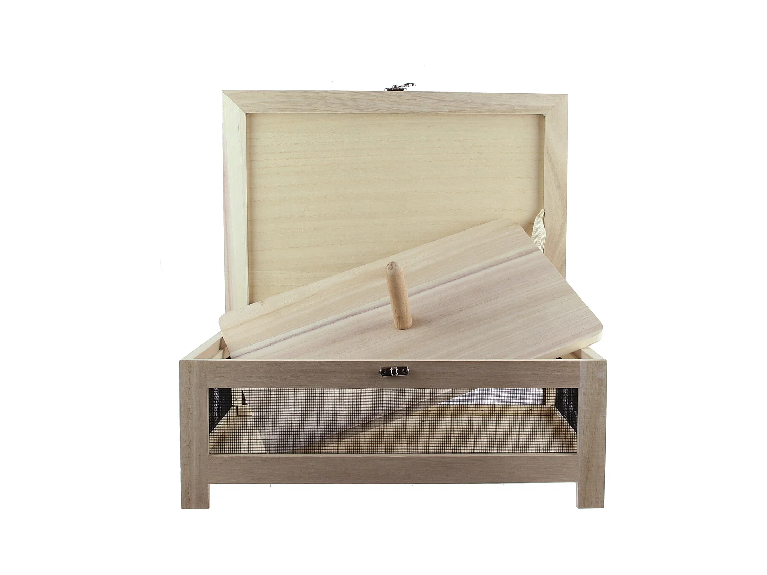 Cave A Fromage Avec Plateau Service Bois Beige