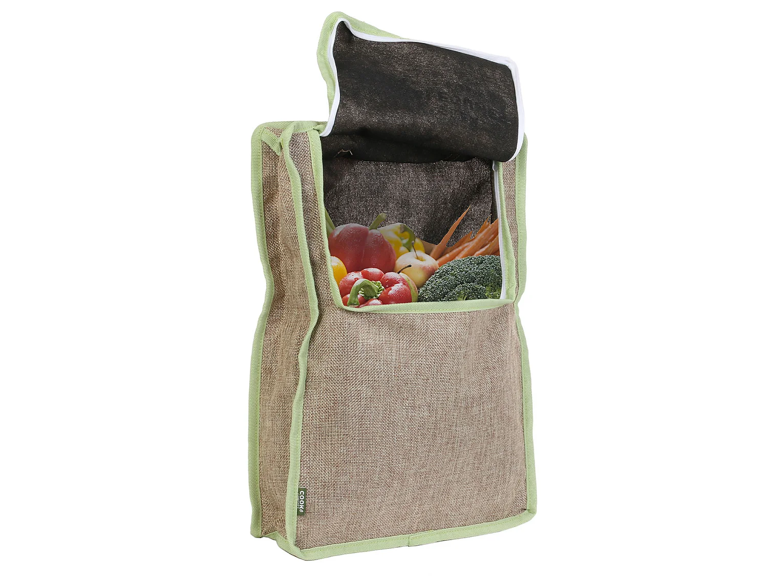 Sac de Conservation - COOK CONCEPT - Réutilisable - Beige et Vert