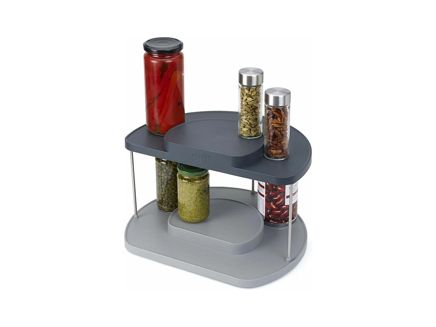 Organizador giratorio de 2 niveles Almacén de armarios