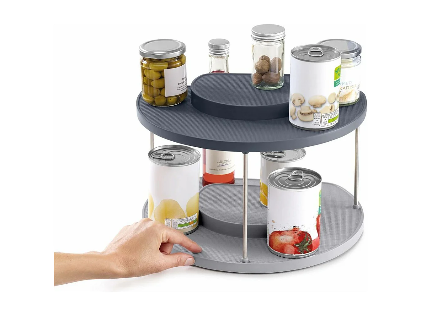 Organisateur rotatif à 2 niveaux Cupboard store