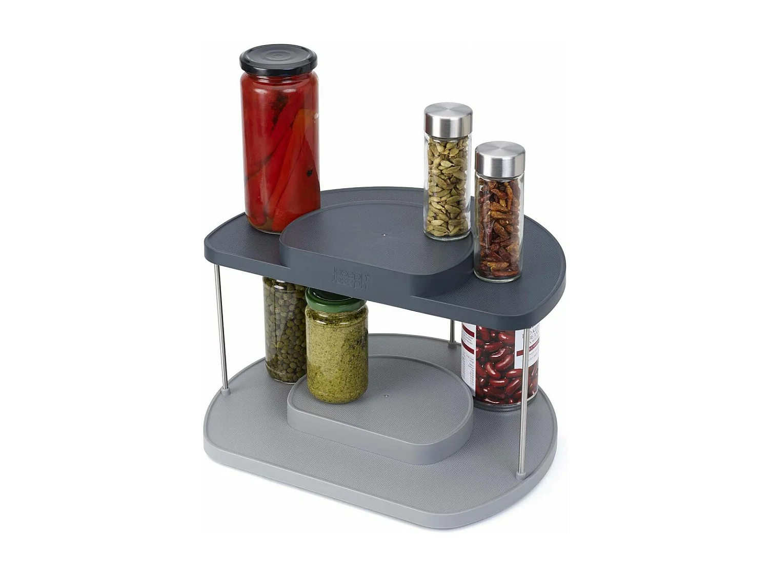 Organizador giratorio de 2 niveles Almacén de armarios