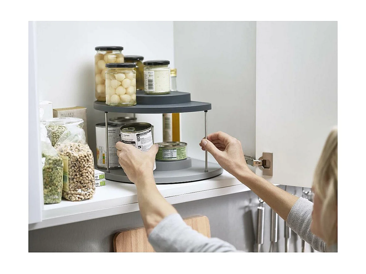 Organizador giratorio de 2 niveles Almacén de armarios