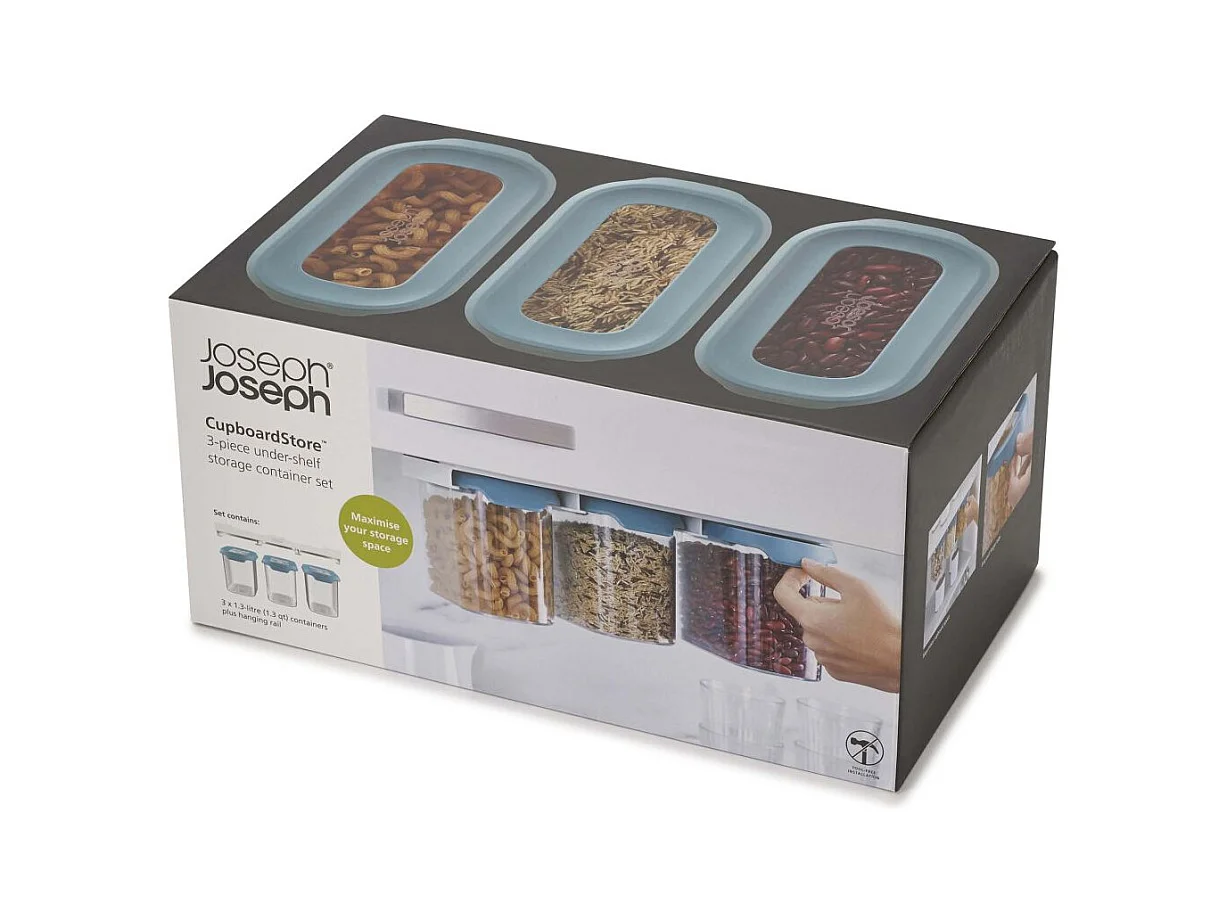 Aufbewahrungsbehälter unter dem Regalbrett "CupboardStore" (3er-Set)