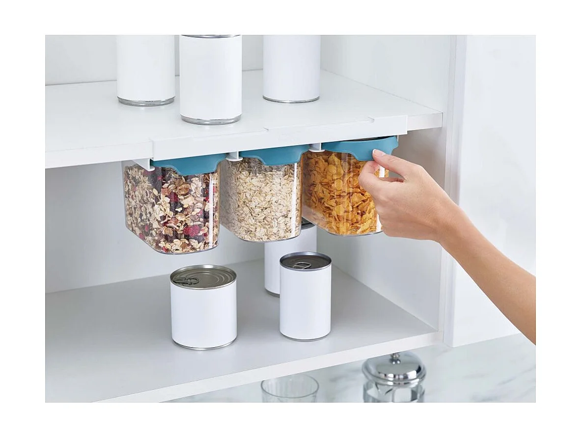 Lot de 3 boîtes de conservation sous étagère CuboardStore Boîtes de 1.3 litres