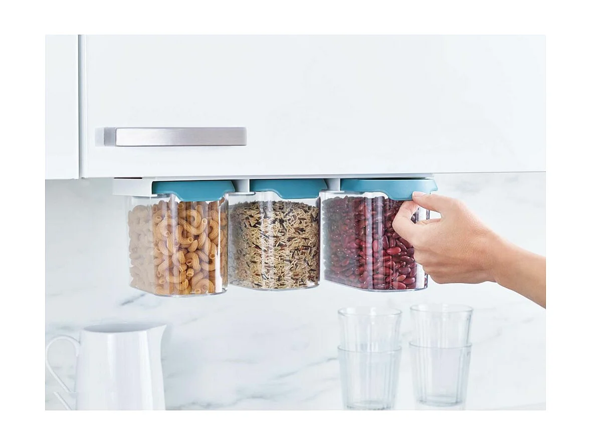 Lot de 3 boîtes de conservation sous étagère CuboardStore Boîtes de 1.3 litres