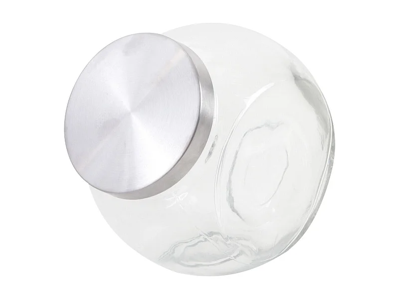 Bonbonnière en verre et métal Petit modèle