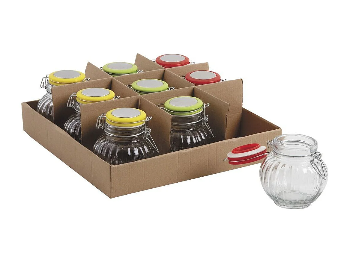 Rundes Glasgefäß Durchmesser 9,5 cm (9er-Set)