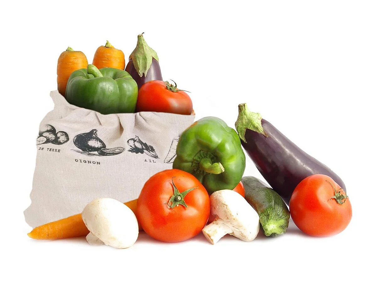 Sac de Conservation "Réutilisable" 26cm Blanc