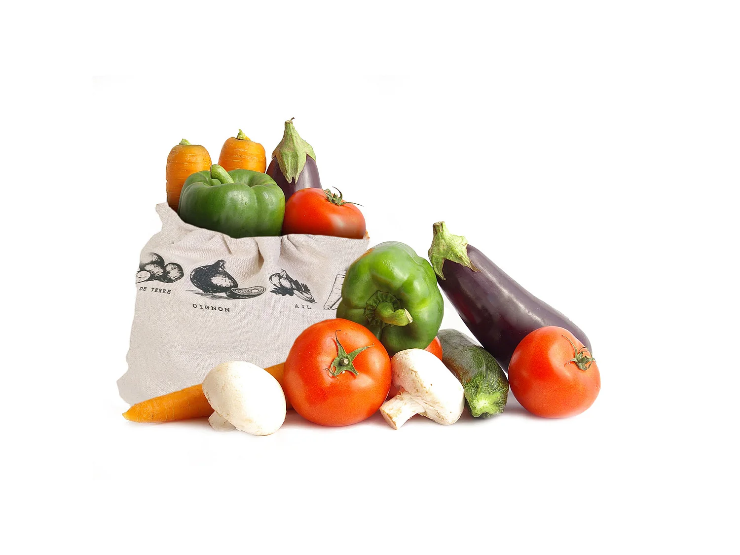 Sac de Conservation "Réutilisable" 26cm Blanc