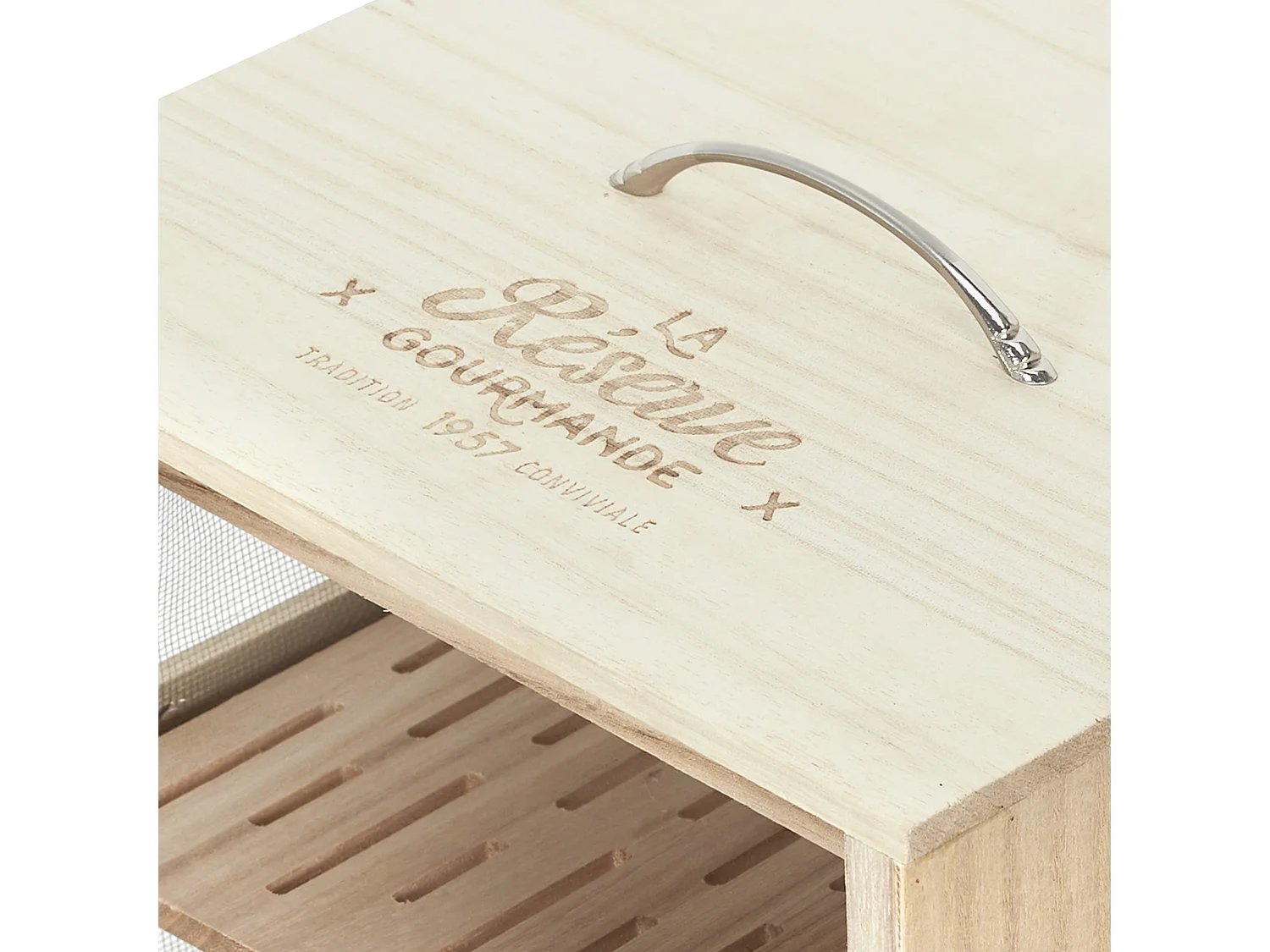 Garde-manger - COOK CONCEPT - Beige - 2 plateaux perforés
