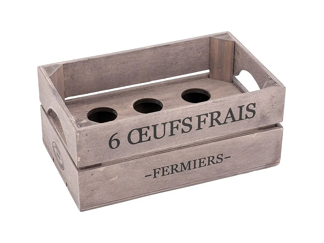 Boîte à oeufs en bois