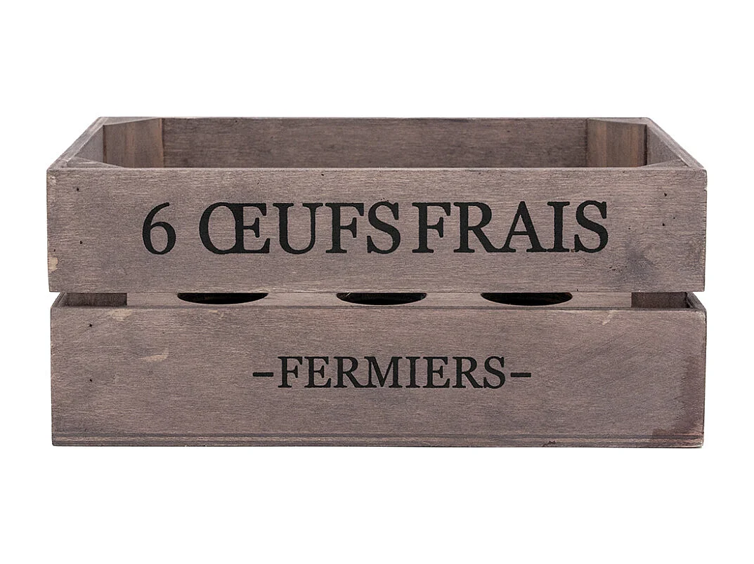 Boîte à oeufs en bois