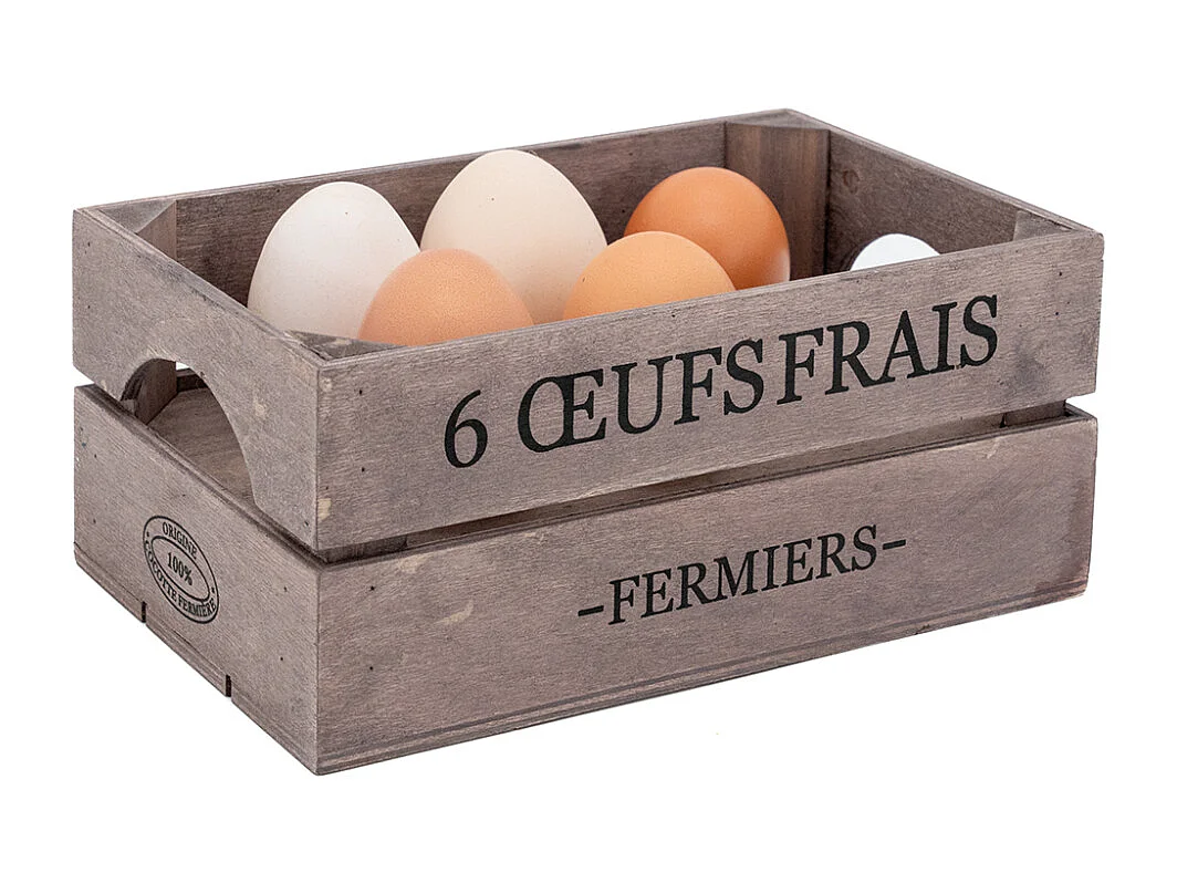 Boîte à oeufs en bois