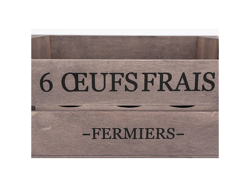 Boîte à oeufs en bois