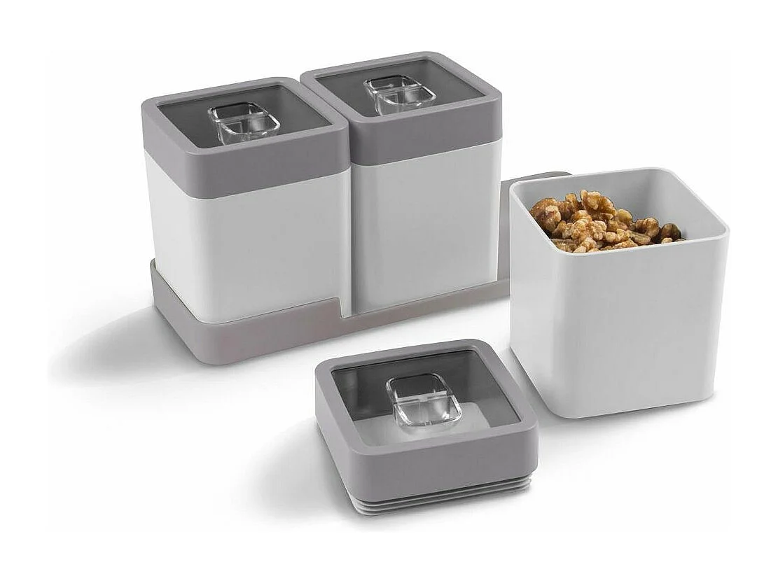 Aufbewahrungsdose auf Sockel "Sigma Home Dry food" 0,6 L (3er-Pack)