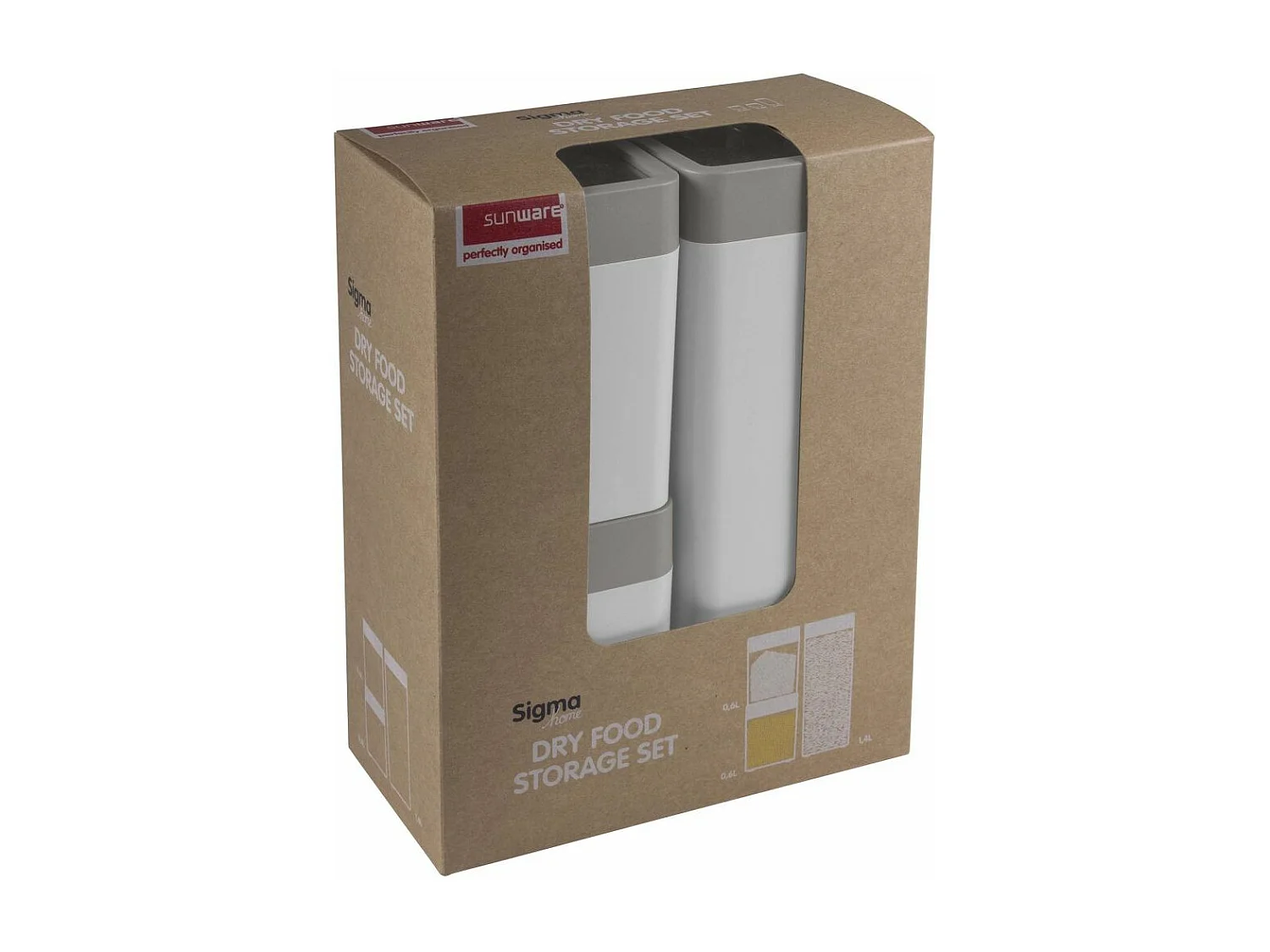 Set de 3 boîtes de conservation Sigma Home Dry food