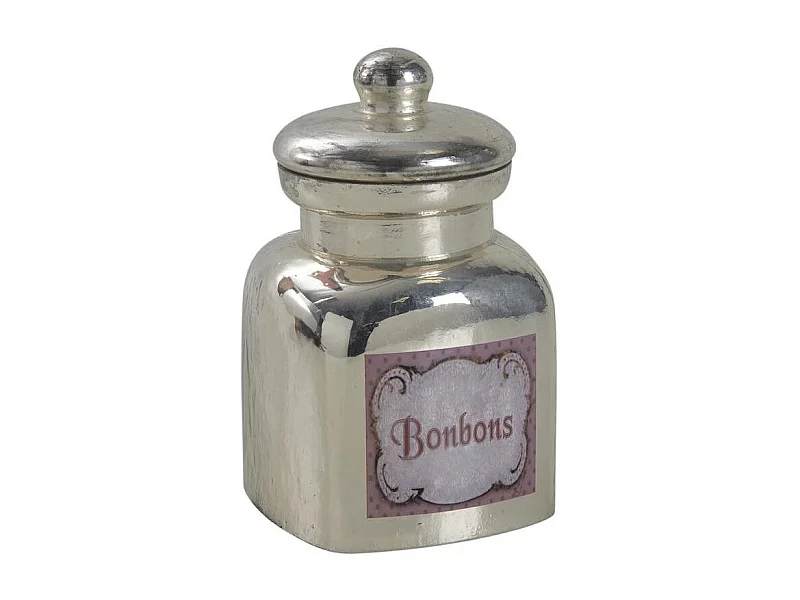 Bonbonnière en verre antique