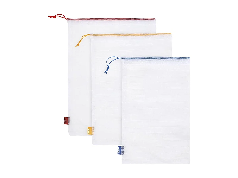 Lot de 6 Sacs Réutilisables "Utile" 41cm Multicolore