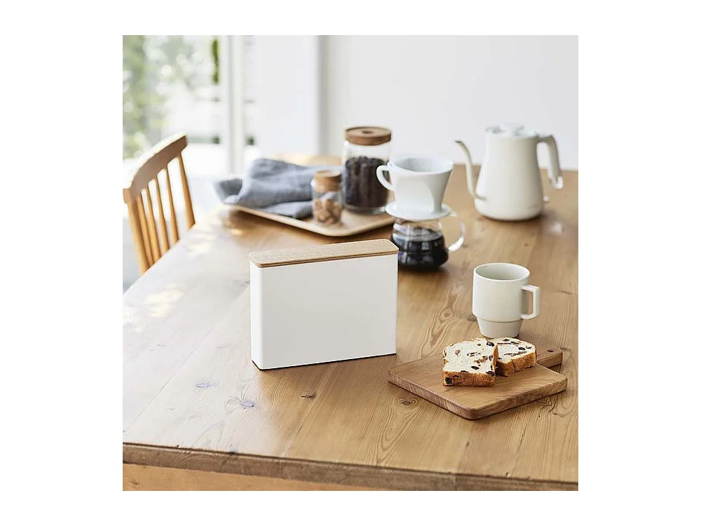 Caja metálica de almacenamiento de filtros de café Tosca