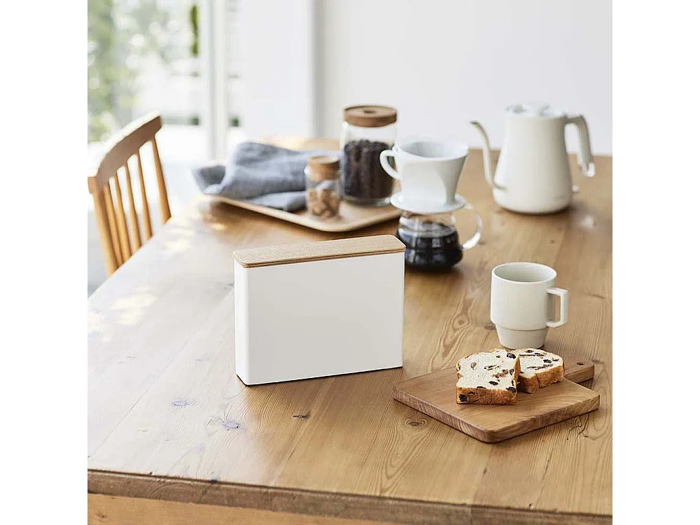 Caja metálica de almacenamiento de filtros de café Tosca