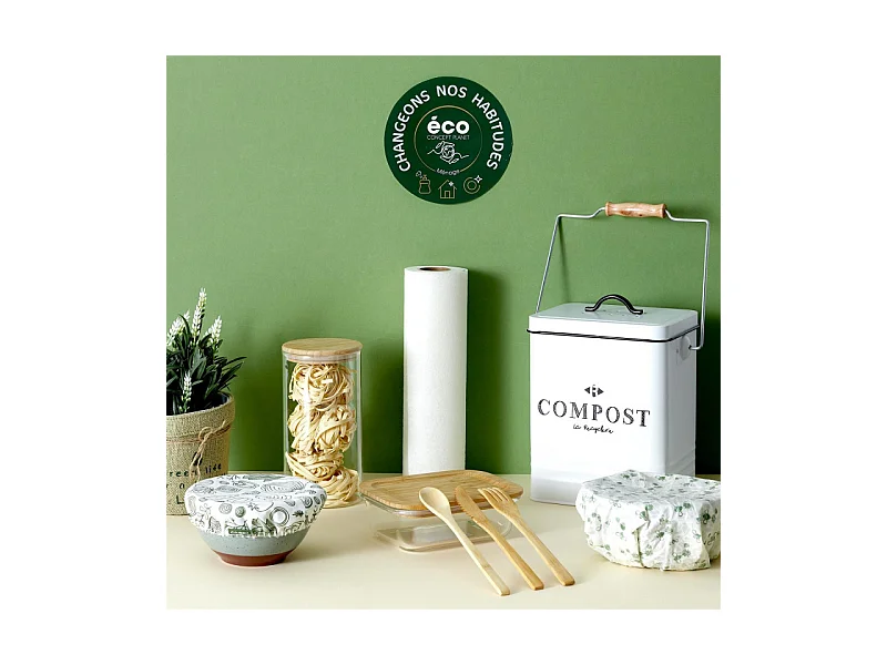 Bidone per compost vintage da 5 litri