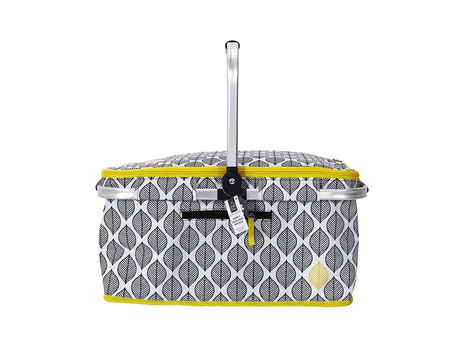 Panier Pique Nique Fraicheur Zeste 25l Gris, Jaune, Blanc