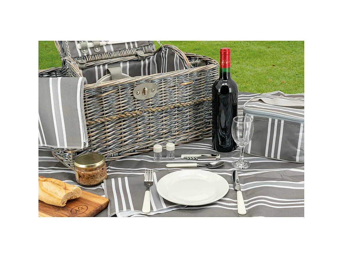 Panier pique-nique isotherme en osier