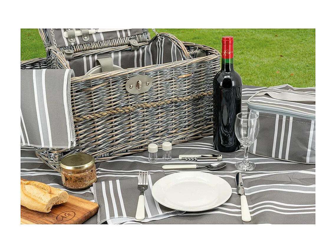 Panier pique-nique isotherme en osier