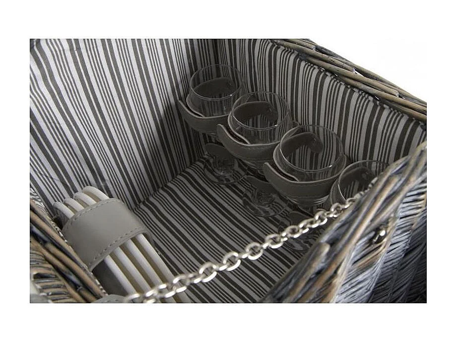 Panier pique-nique isotherme en osier