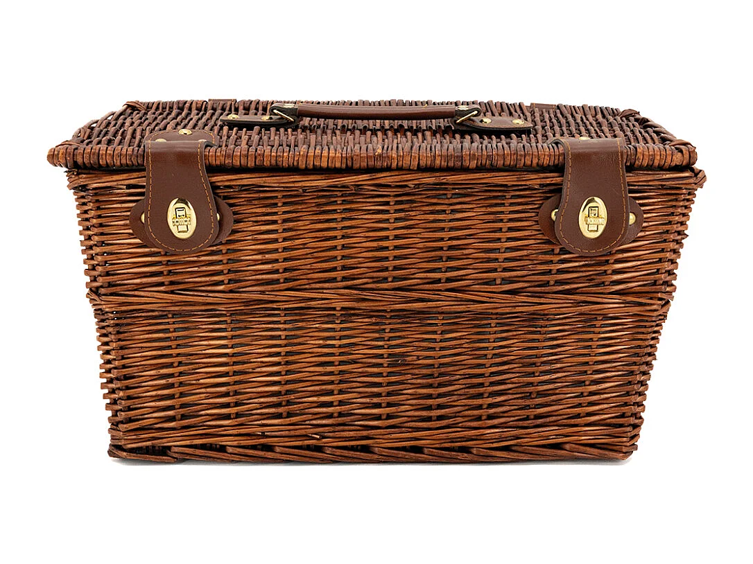 Panier pique-nique isotherme 4 couverts en osier