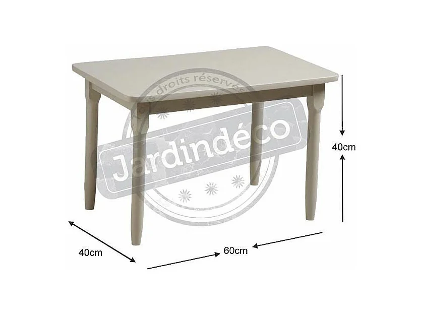 Table enfant en hêtre Gris clair