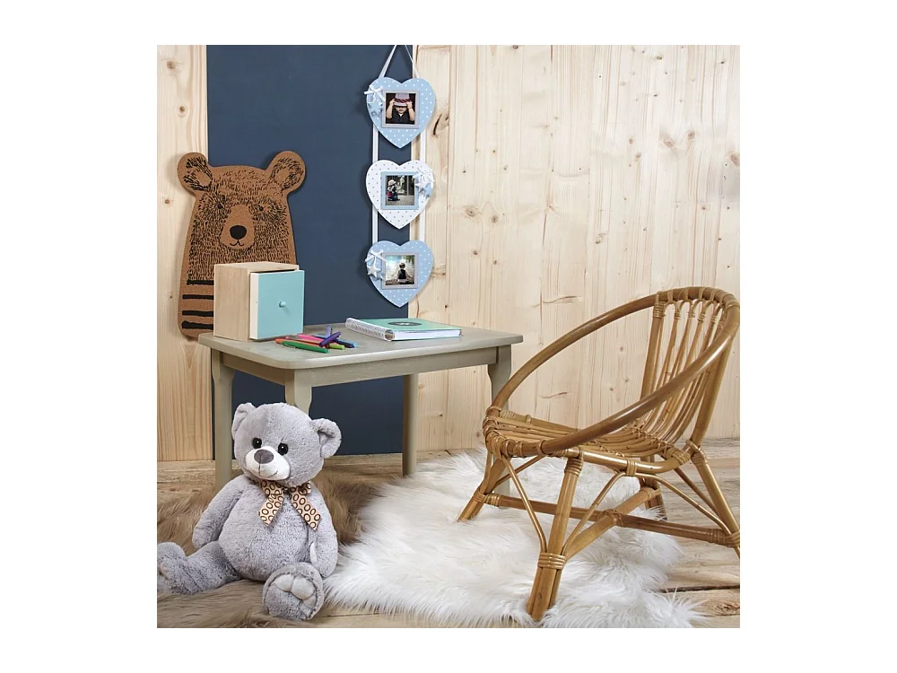 Table enfant en hêtre Gris clair