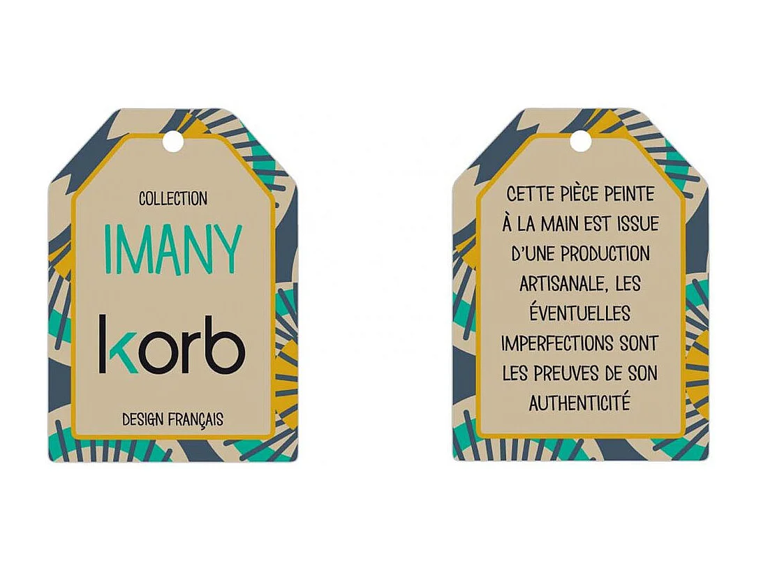 Théière en grès à motifs avec infuseur Imany