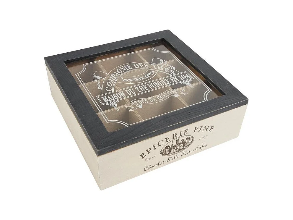 Boite à thé 9 compartiments