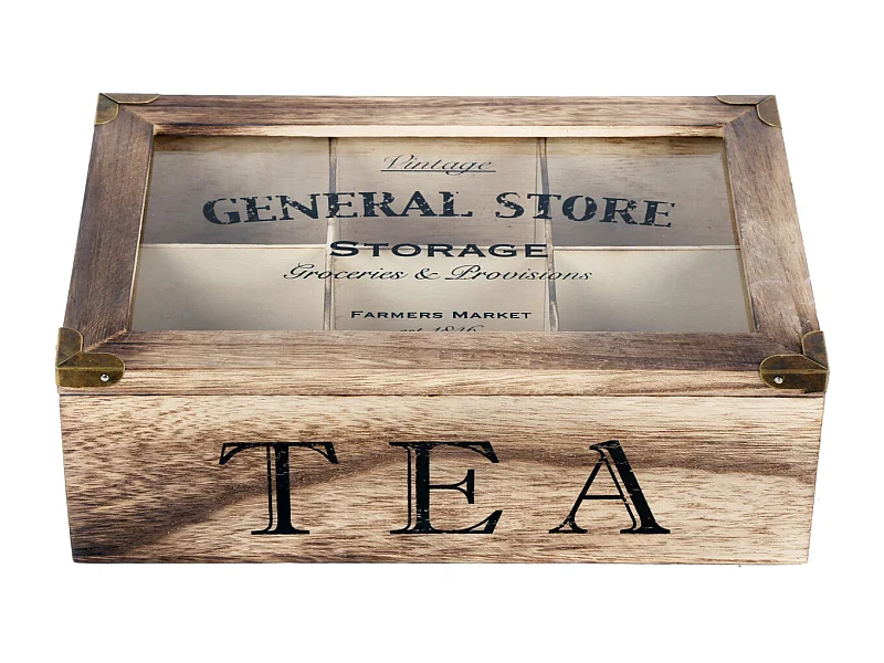 Boite à thés 6 sections General store
