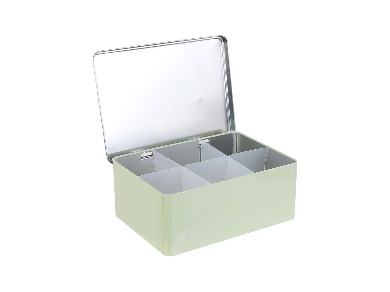 Boîte de Conservation "Ma Boîte à Thé" 20cm Vert