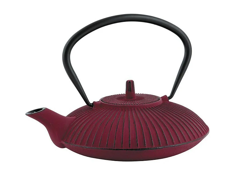 Théière 0.8l en fonte rouge