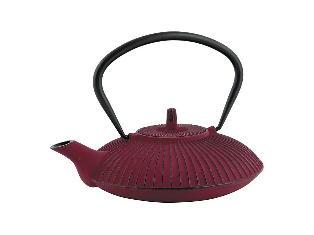 Théière 0.8l en fonte rouge