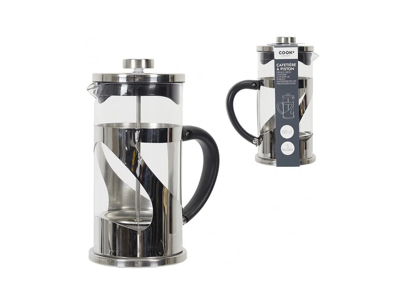 Cafetière à Piston "Dégustation" 60cl Gris