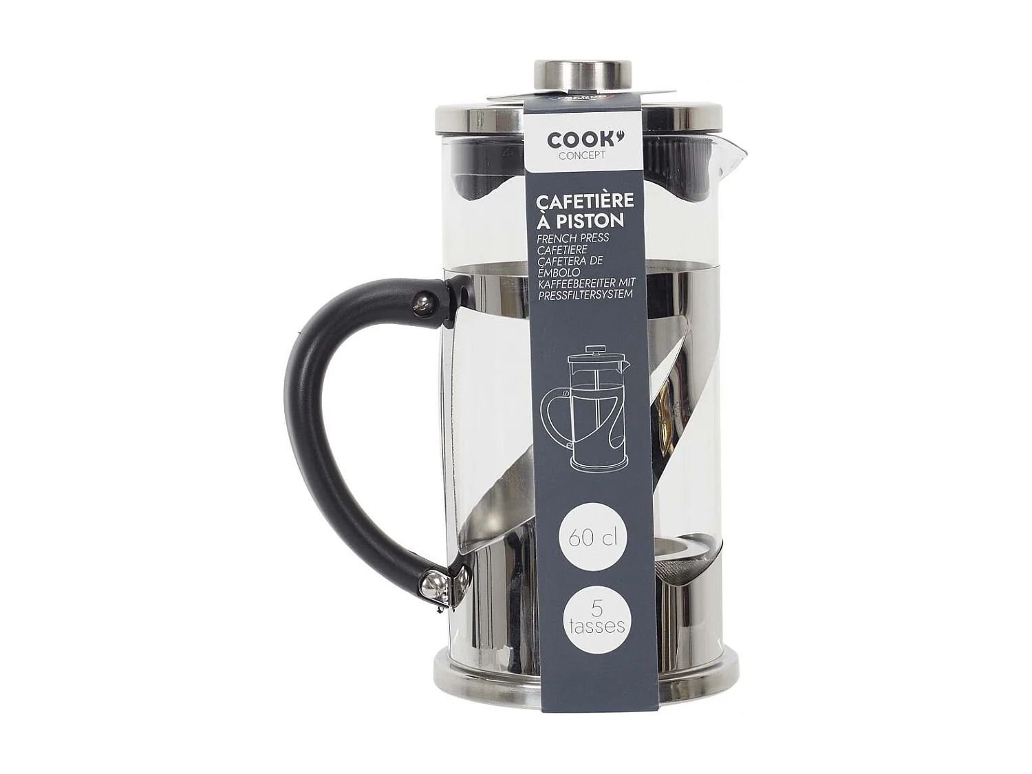 Cafetière à Piston "Dégustation" 60cl Gris