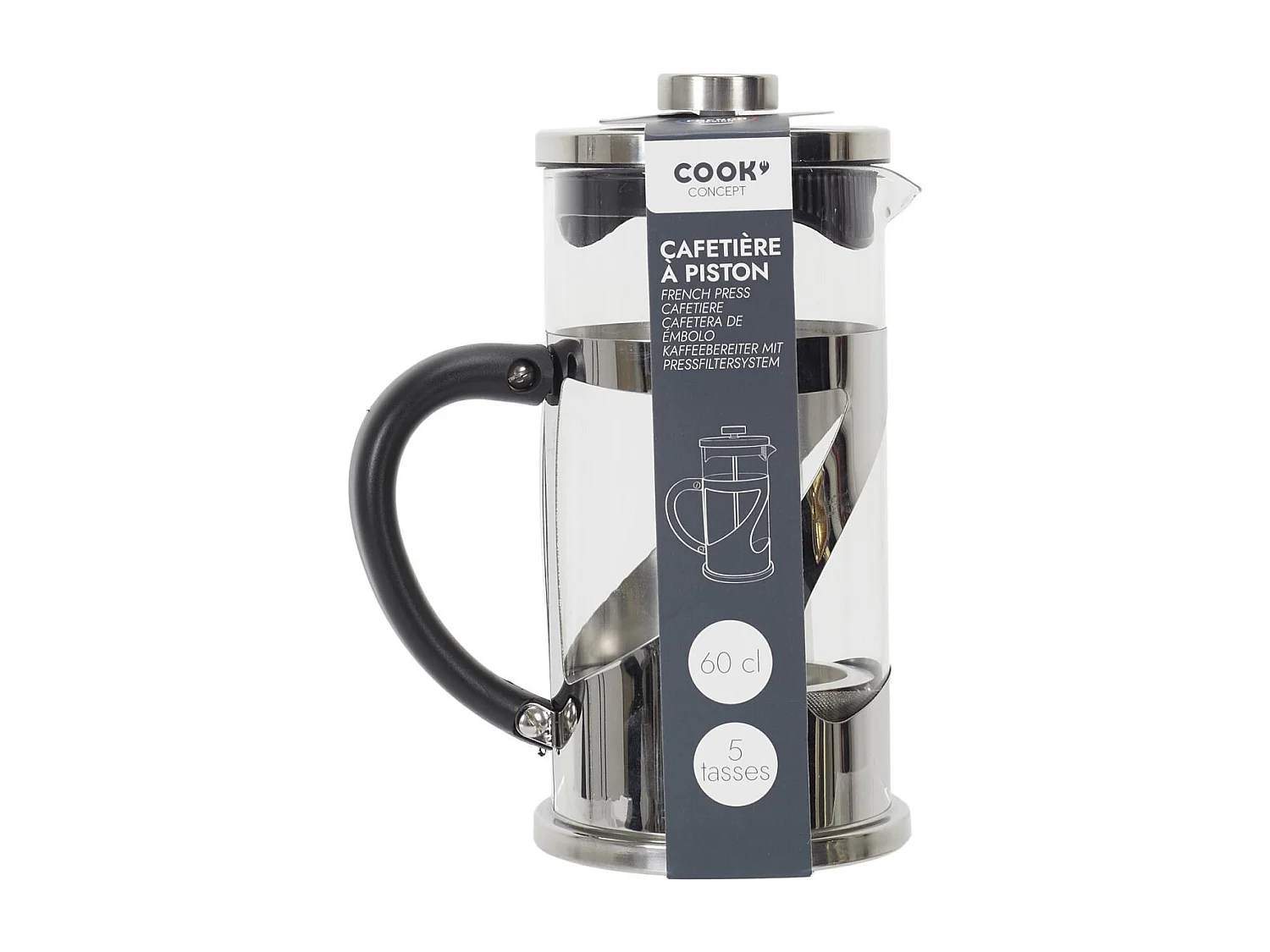 Cafetière à Piston "Dégustation" 60cl Gris