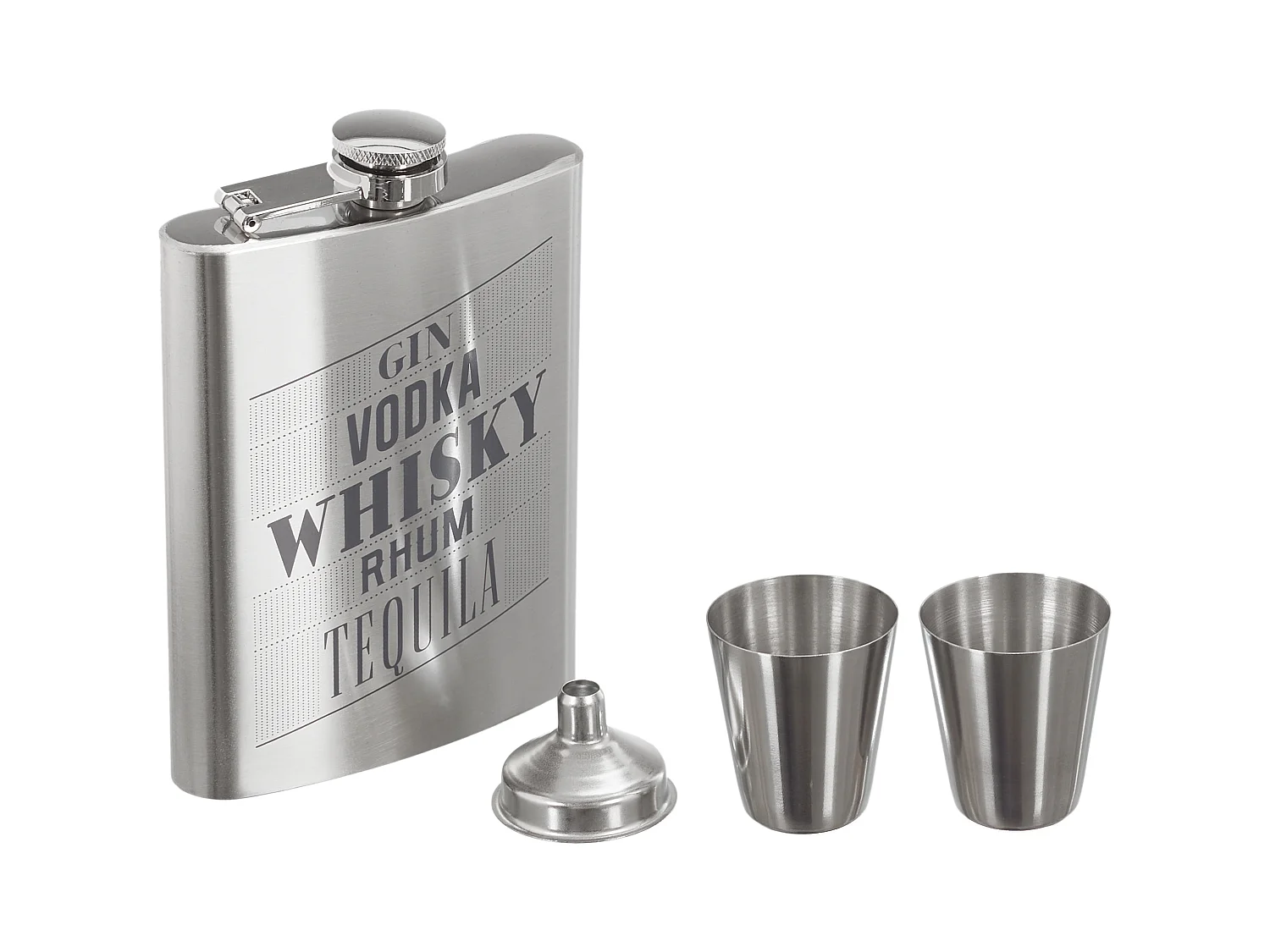 9fiole A Whisky Avec Shooter X2 Et Entonnoir