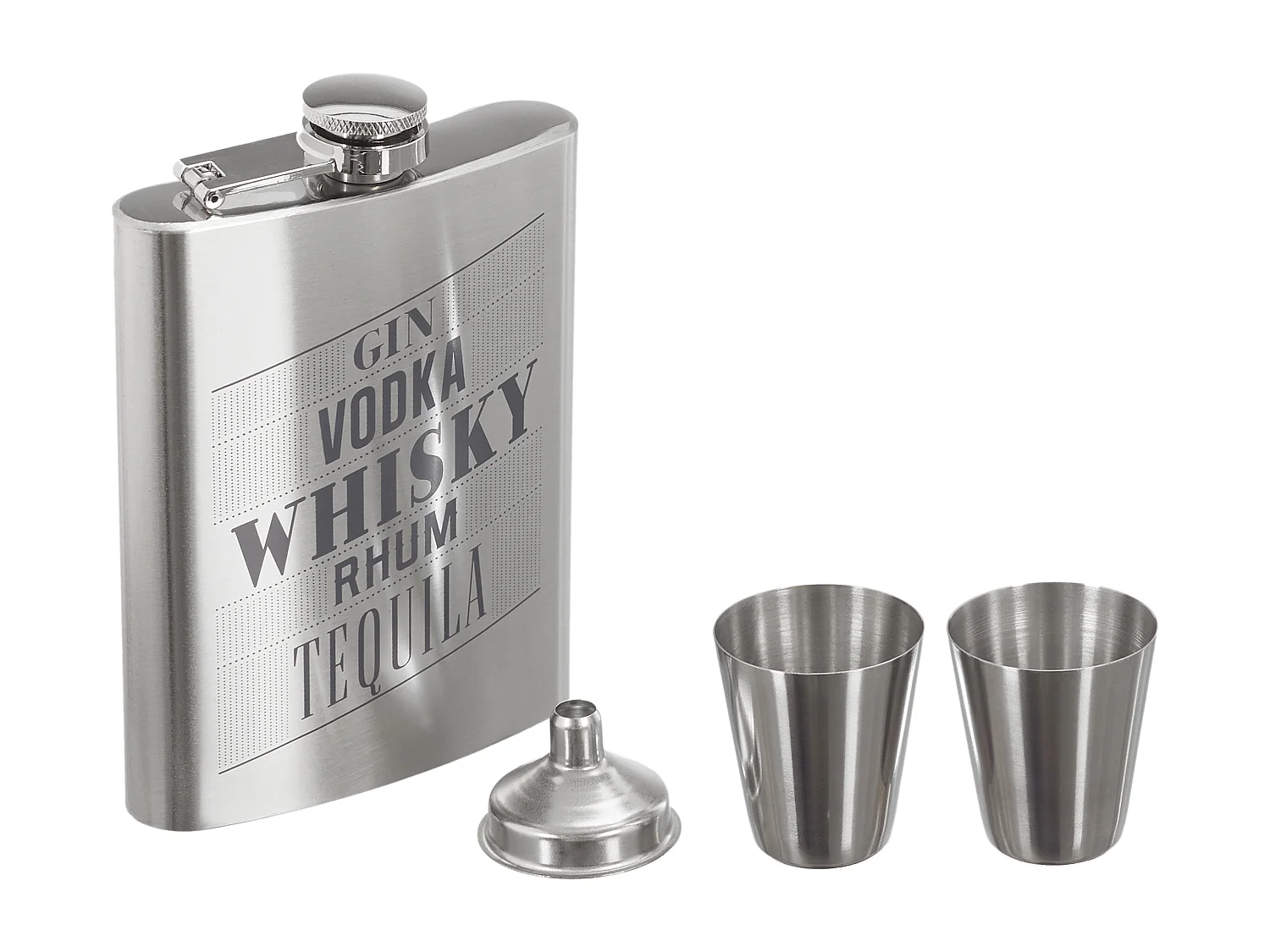 9fiole A Whisky Avec Shooter X2 Et Entonnoir