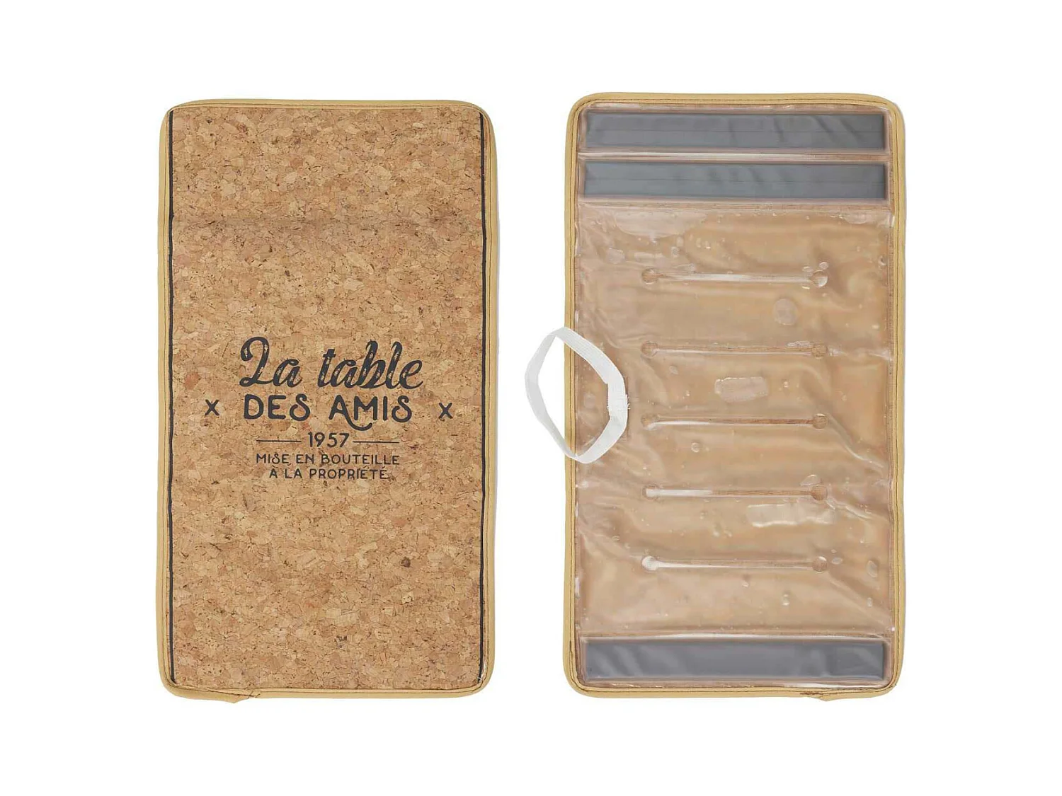 Rafraichisseur Bouteille Fermeture Reglable Marron, Noir