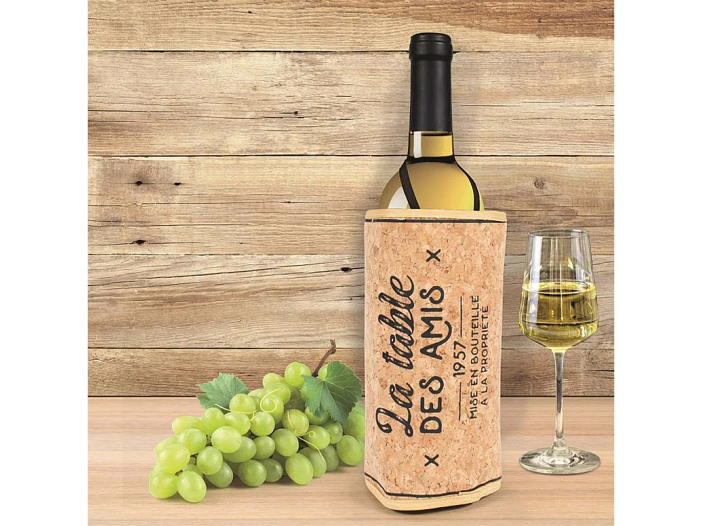 Rafraichisseur Bouteille Fermeture Reglable Marron, Noir