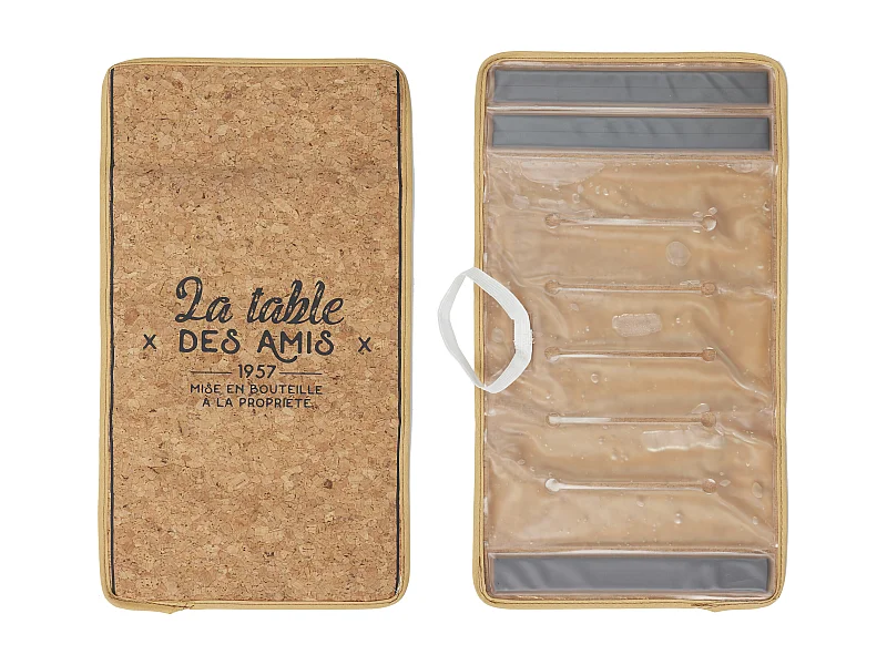 Rafraichisseur Bouteille Fermeture Reglable Marron, Noir