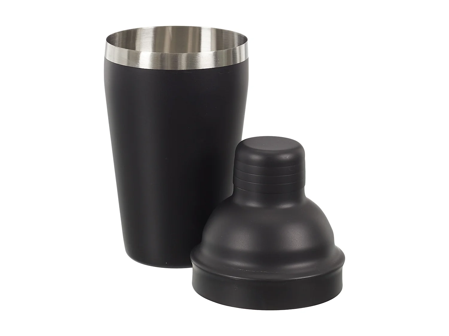 Cocktail-Set aus schwarzem Edelstahl (4-teilig)