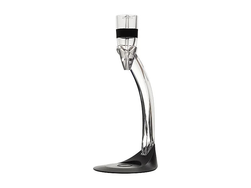 Aerateur De Vin Avec Support Noir, Argent