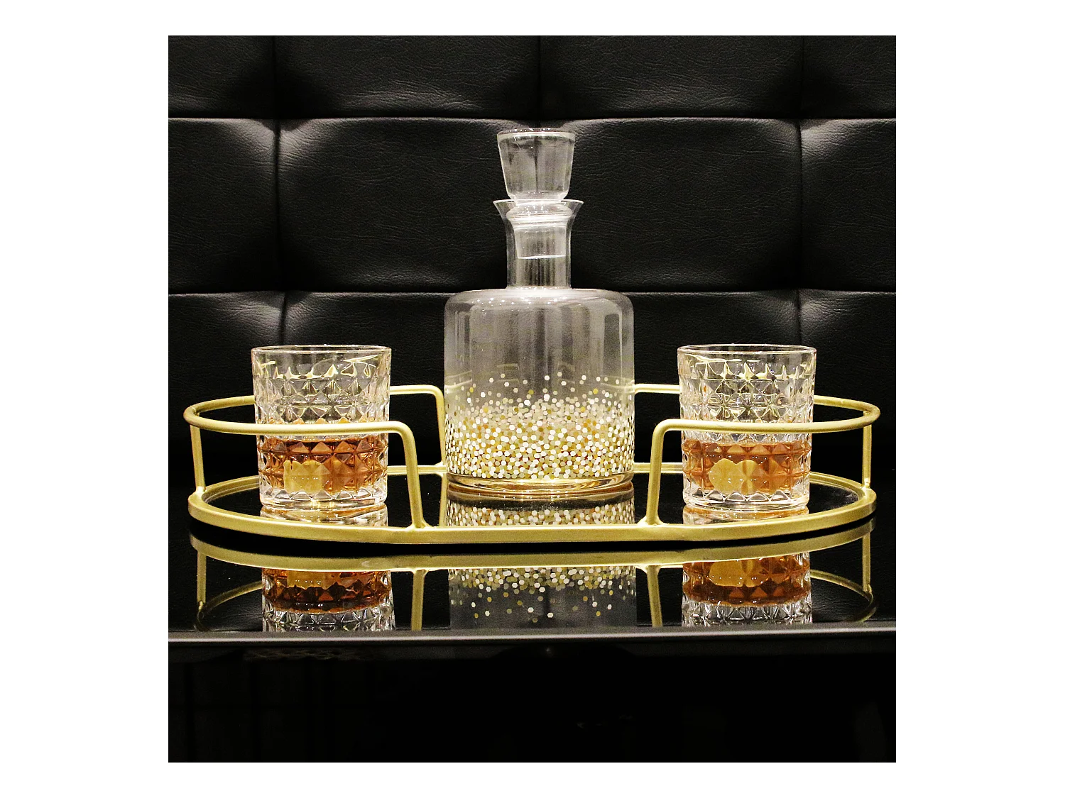 Verre A Whisky X4 En Coffret Transparent